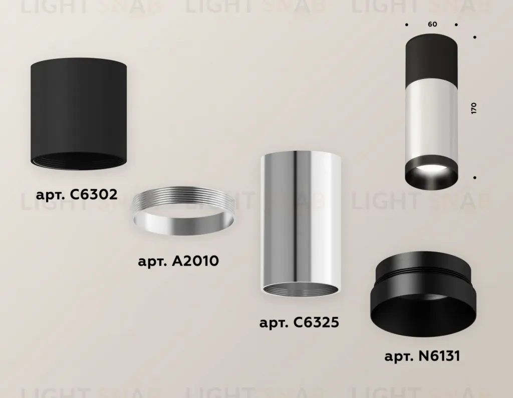 Потолочный светильник Ambrella Light Techno Spot XS6325060 (C6302, A2010, C6325, N6131) XS6325060