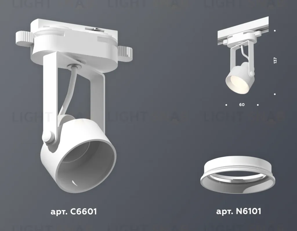 Трековый однофазный светильник Ambrella Light Track System XT6601001 (C6601, N6101) XT6601001