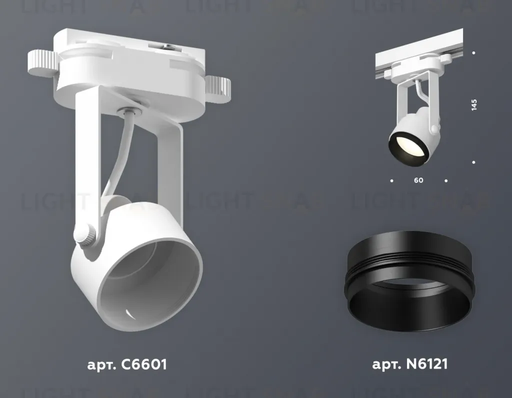 Трековый однофазный светильник Ambrella Light Track System XT6601020 (C6601, N6121) XT6601020