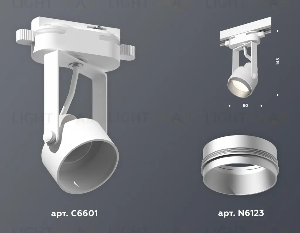 Трековый однофазный светильник Ambrella Light Track System XT6601022 (C6601, N6123) XT6601022
