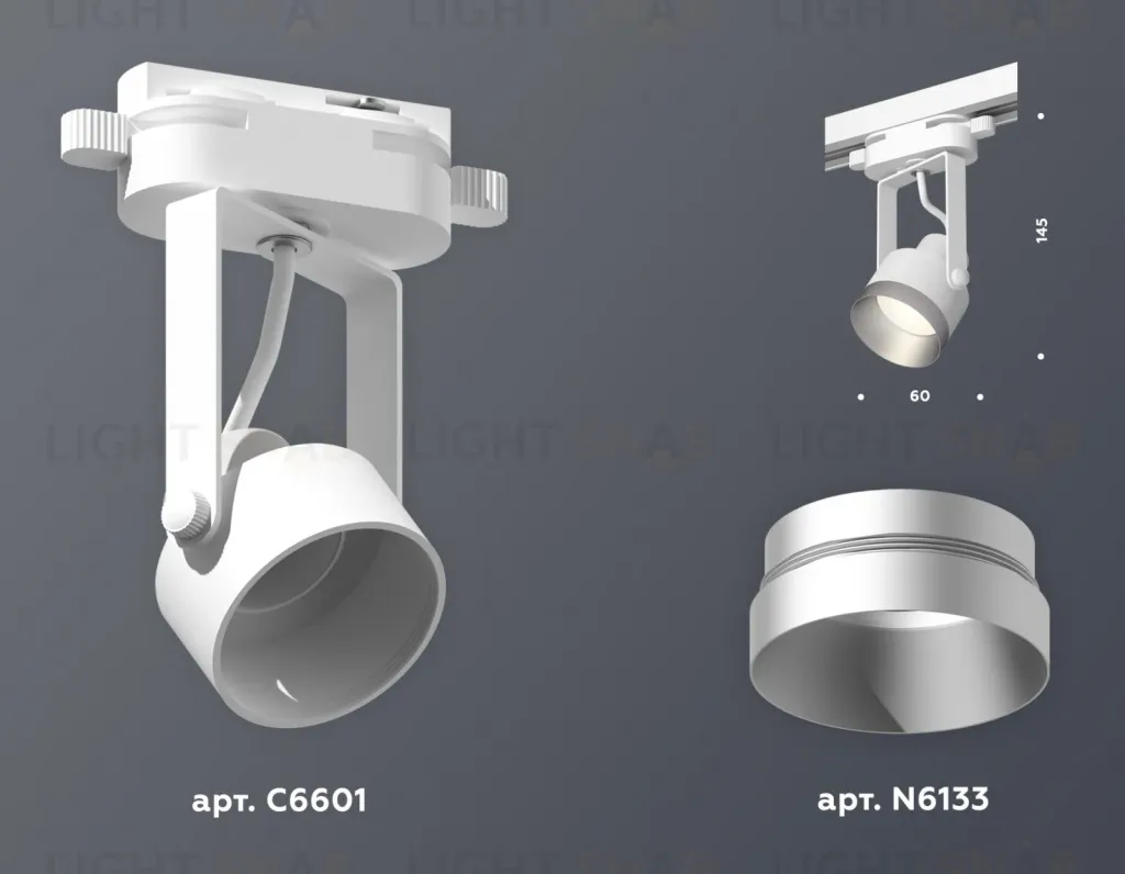 Трековый однофазный светильник Ambrella Light Track System XT6601043 (C6601, N6133) XT6601043