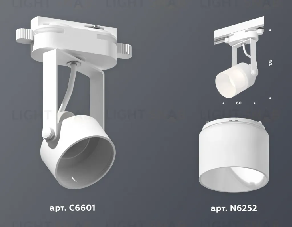 Трековый однофазный светильник Ambrella Light Track System XT6601086 (C6601, N6252) XT6601086
