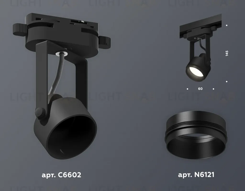 Трековый однофазный светильник Ambrella Light Track System XT6602020 (C6602, N6121) XT6602020