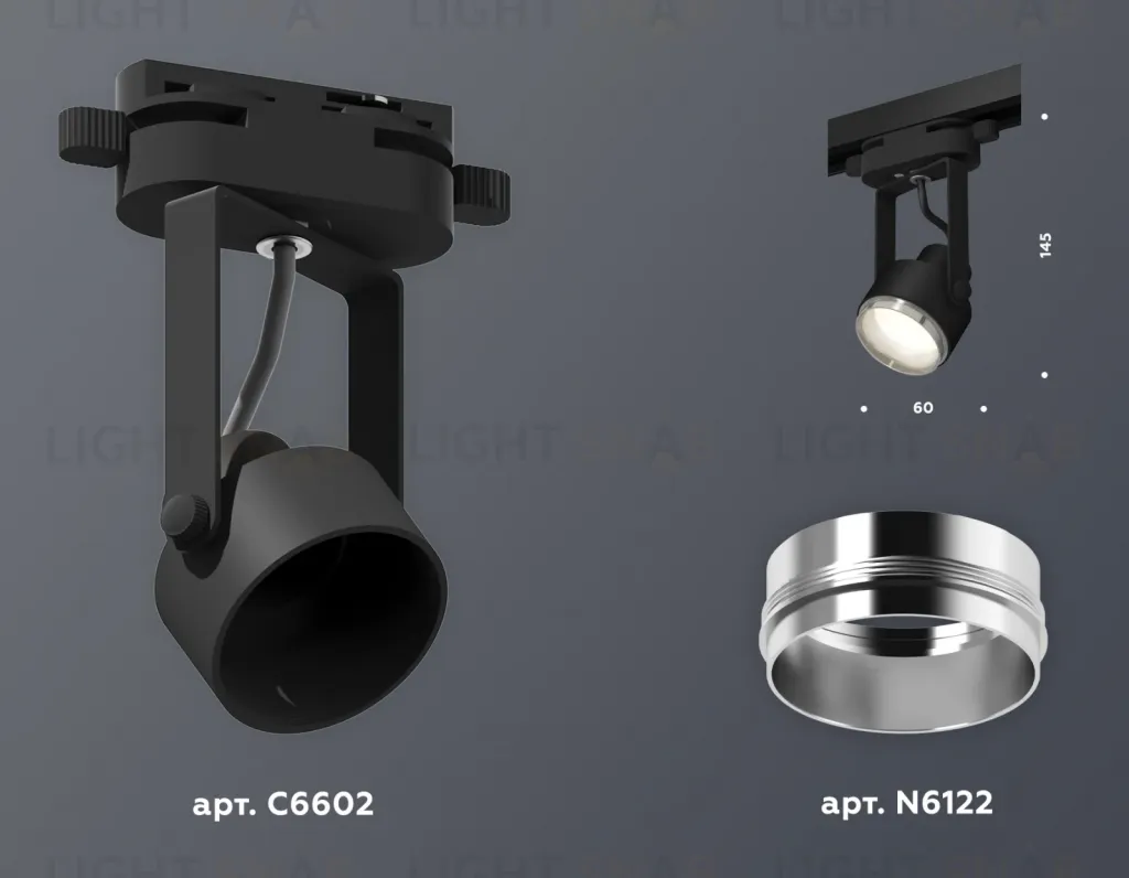 Трековый однофазный светильник Ambrella Light Track System XT6602021 (C6602, N6122) XT6602021
