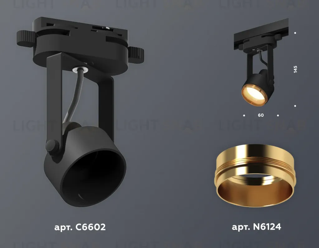 Трековый однофазный светильник Ambrella Light Track System XT6602023 (C6602, N6124) XT6602023