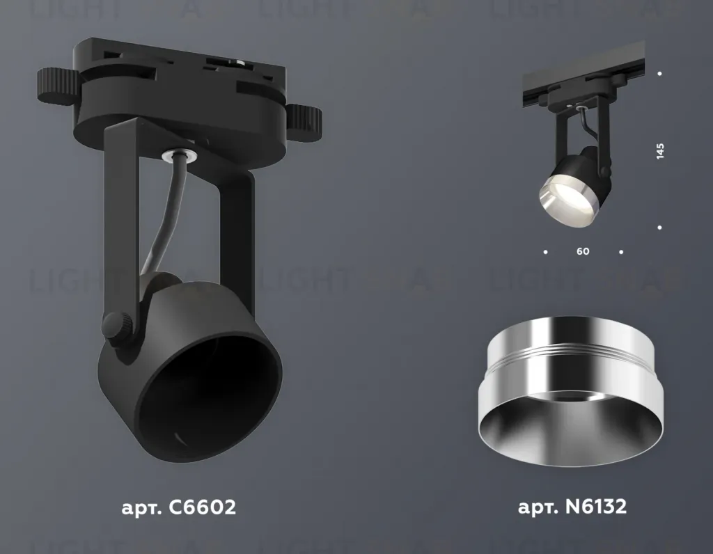 Трековый однофазный светильник Ambrella Light Track System XT6602042 (C6602, N6132) XT6602042