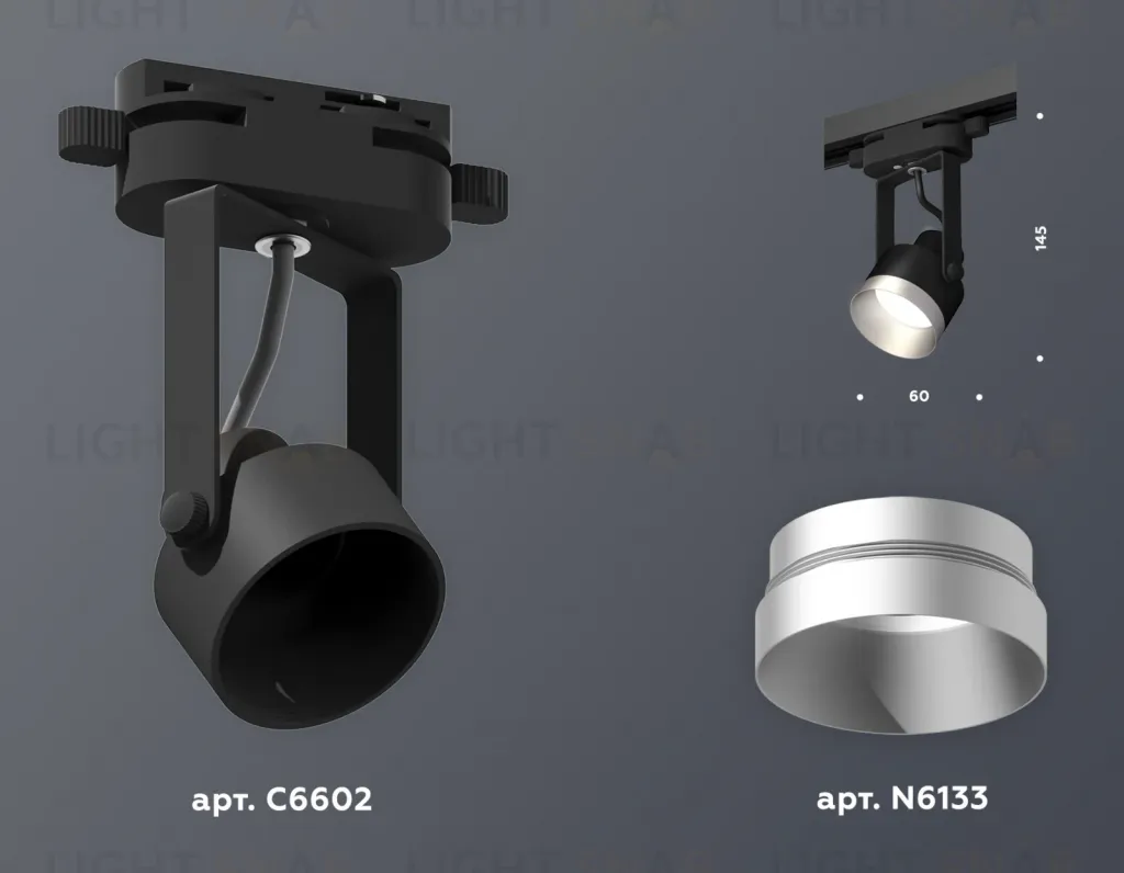 Трековый однофазный светильник Ambrella Light Track System XT6602043 (C6602, N6133) XT6602043