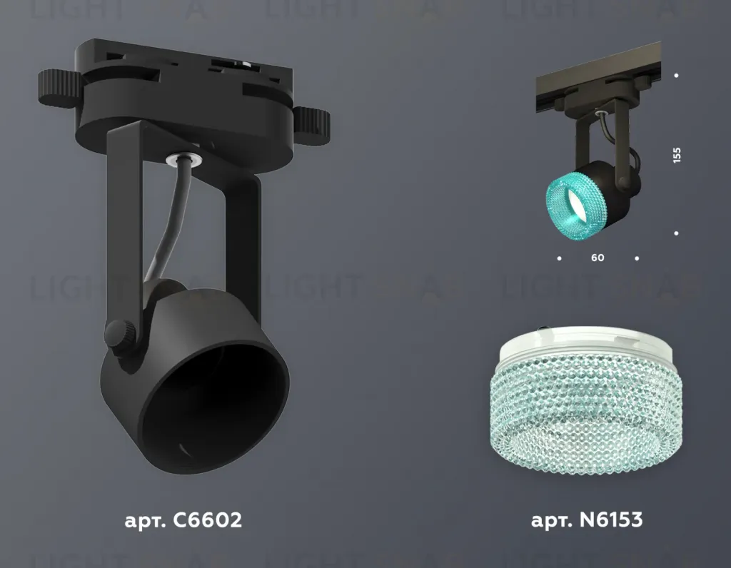 Трековый однофазный светильник Ambrella Light Track System XT6602063 (C6602, N6153) XT6602063