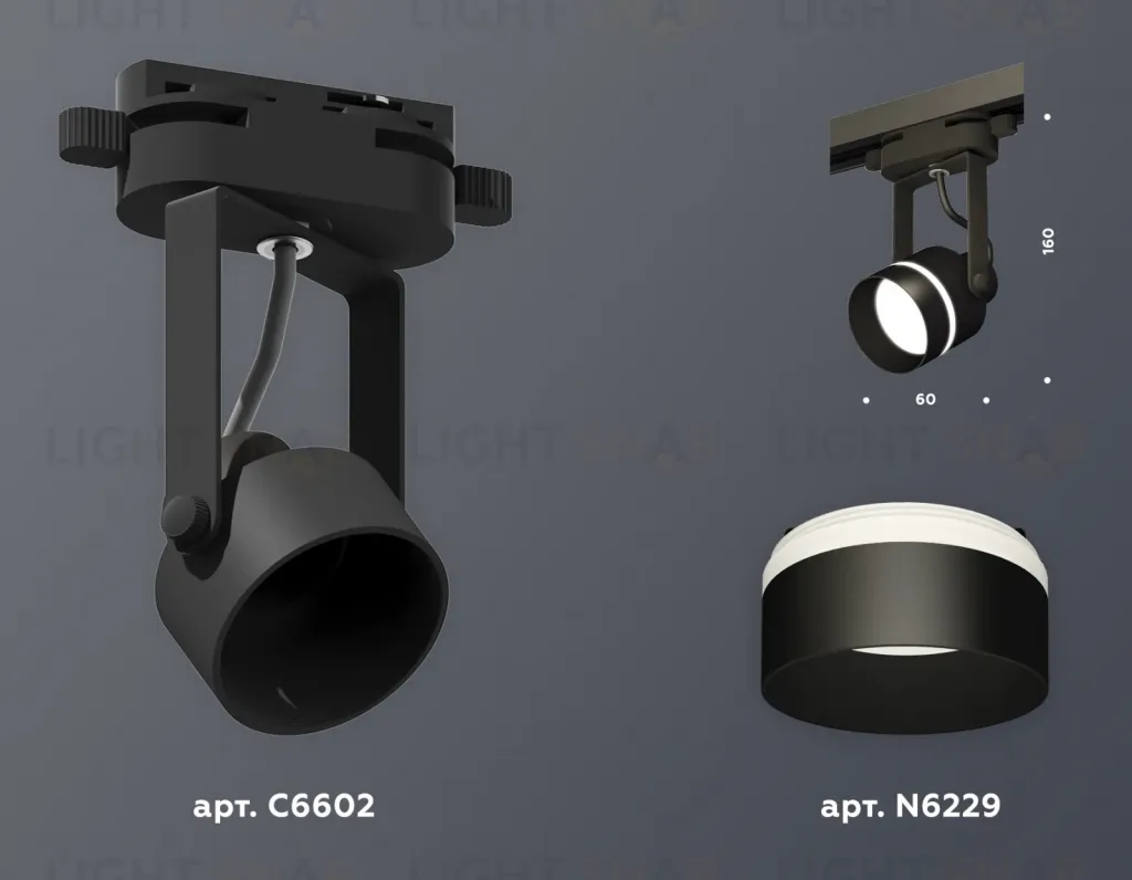 Трековый однофазный светильник Ambrella Light Track System XT6602081 (C6602, N6229) XT6602081