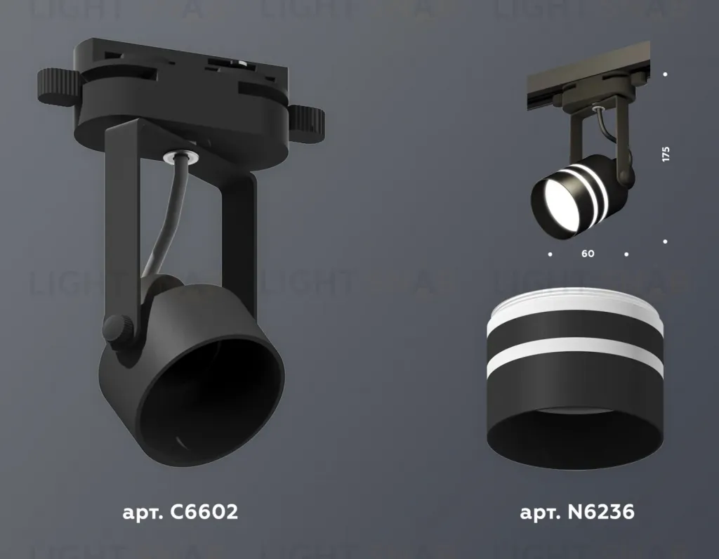 Трековый однофазный светильник Ambrella Light Track System XT6602082 (C6602, N6236) XT6602082