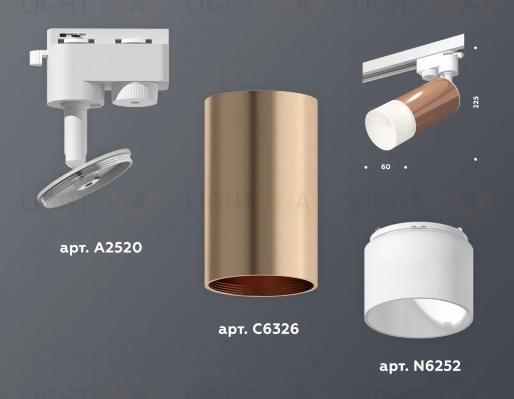 Трековый однофазный светильник Ambrella Light Track System XT6326003 (A2520, C6326, N6252) XT6326003