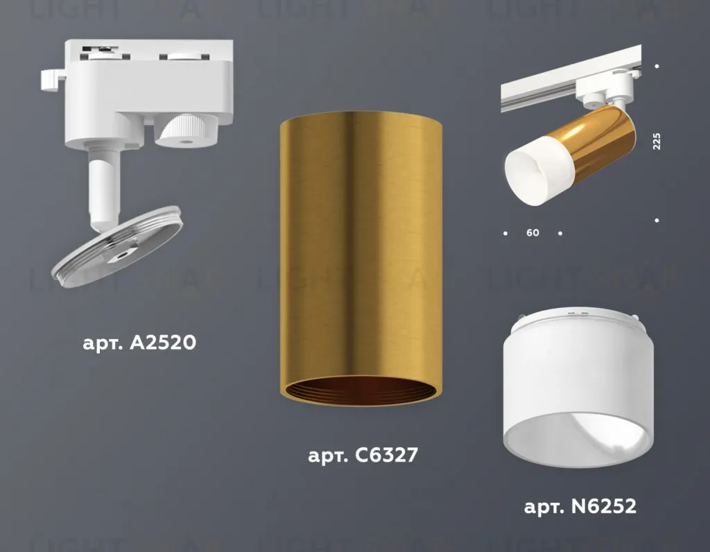 Трековый однофазный светильник Ambrella Light Track System XT6327003 (A2520, C6327, N6252) XT6327003
