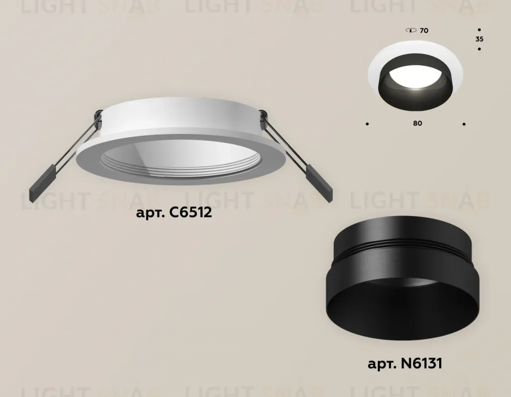 Встраиваемый светильник Ambrella Light Techno Spot XC6512021 (C6512, N6131) XC6512021