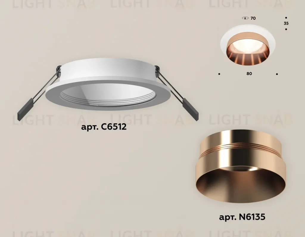 Встраиваемый светильник Ambrella Light Techno Spot XC6512025 (C6512, N6135) XC6512025