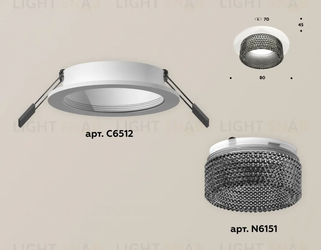 Встраиваемый светильник Ambrella Light Techno Spot XC6512041 (C6512, N6151) XC6512041