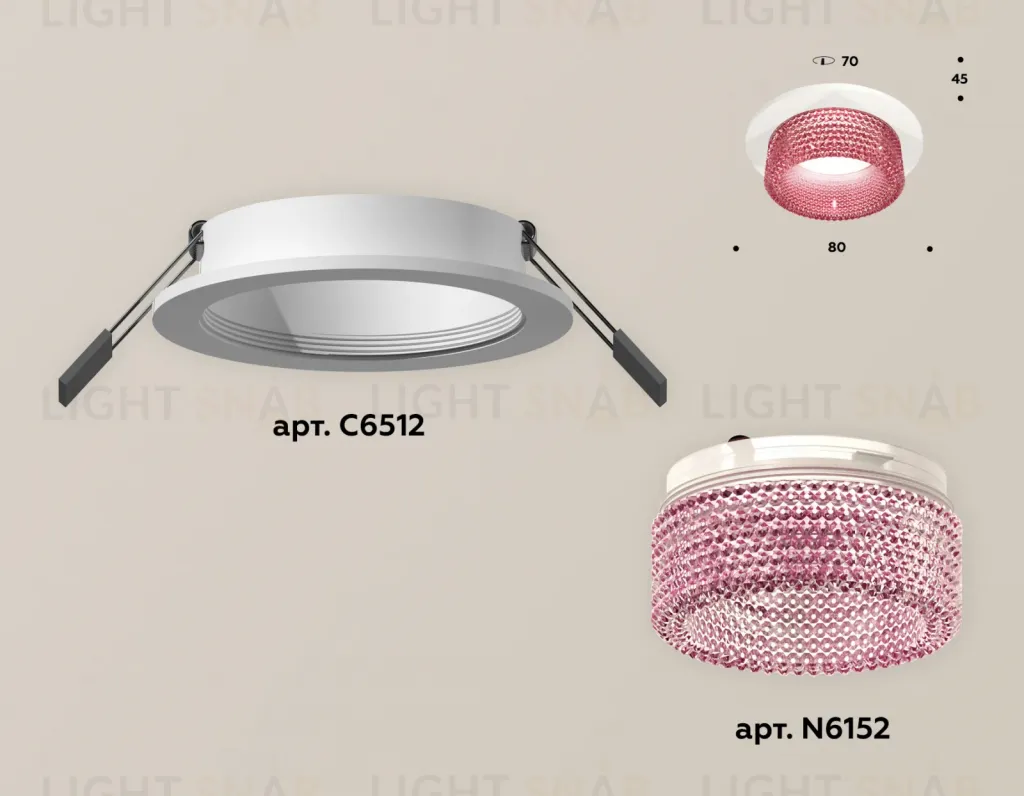 Встраиваемый светильник Ambrella Light Techno Spot XC6512042 (C6512, N6152) XC6512042