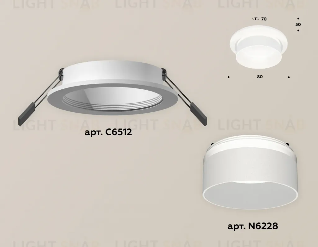 Встраиваемый светильник Ambrella Light Techno Spot XC6512061 (C6512, N6228) XC6512061
