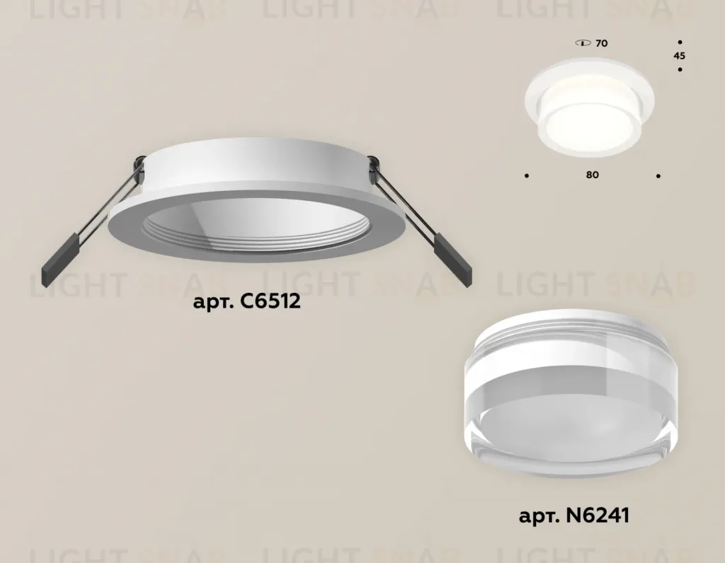 Встраиваемый светильник Ambrella Light Techno Spot XC6512063 (C6512, N6241) XC6512063