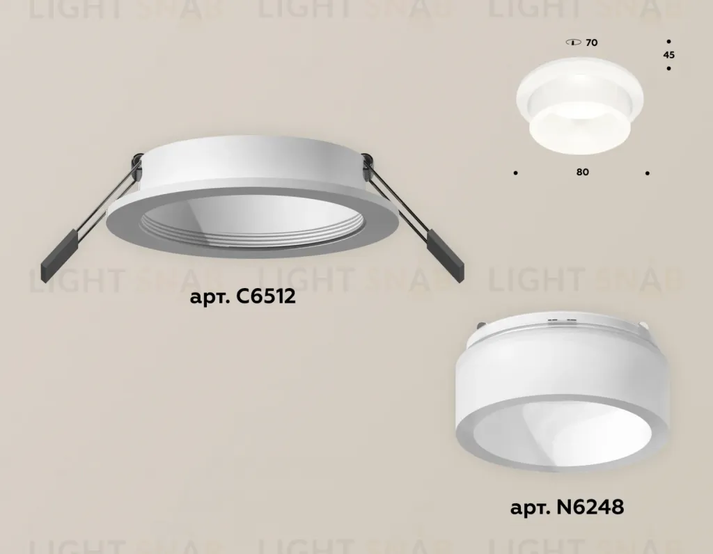 Встраиваемый светильник Ambrella Light Techno Spot XC6512066 (C6512, N6248) XC6512066