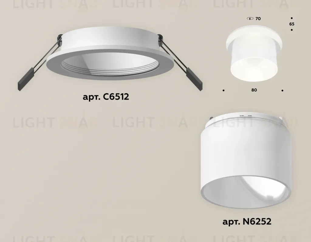 Встраиваемый светильник Ambrella Light Techno Spot XC6512067 (C6512, N6252) XC6512067