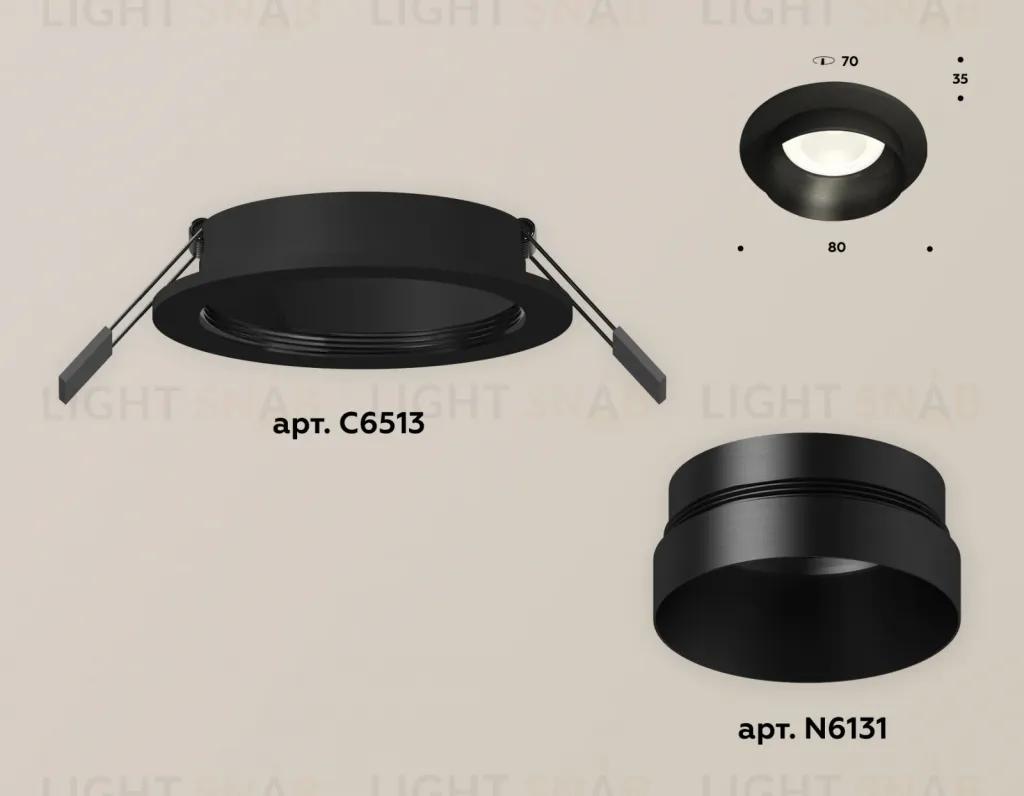 Встраиваемый светильник Ambrella Light Techno Spot XC6513021 (C6513, N6131) XC6513021