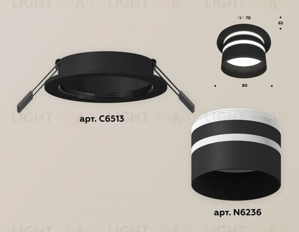 Встраиваемый светильник Ambrella Light Techno Spot XC6513062 (C6513, N6236) XC6513062