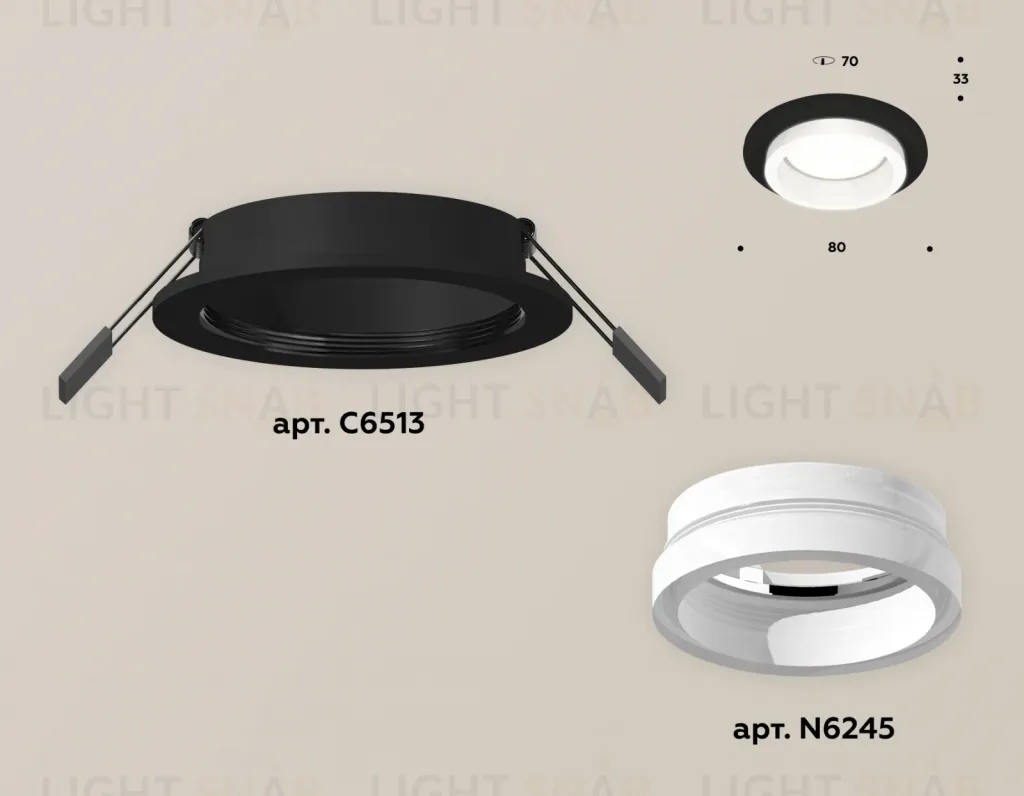 Встраиваемый светильник Ambrella Light Techno Spot XC6513065 (C6513, N6245) XC6513065