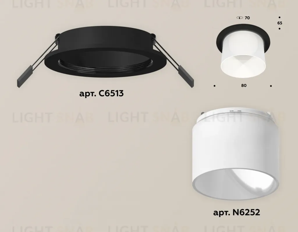 Встраиваемый светильник Ambrella Light Techno Spot XC6513067 (C6513, N6252) XC6513067