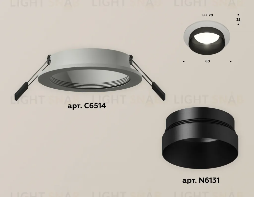 Встраиваемый светильник Ambrella Light Techno Spot XC6514021 (C6514, N6131) XC6514021