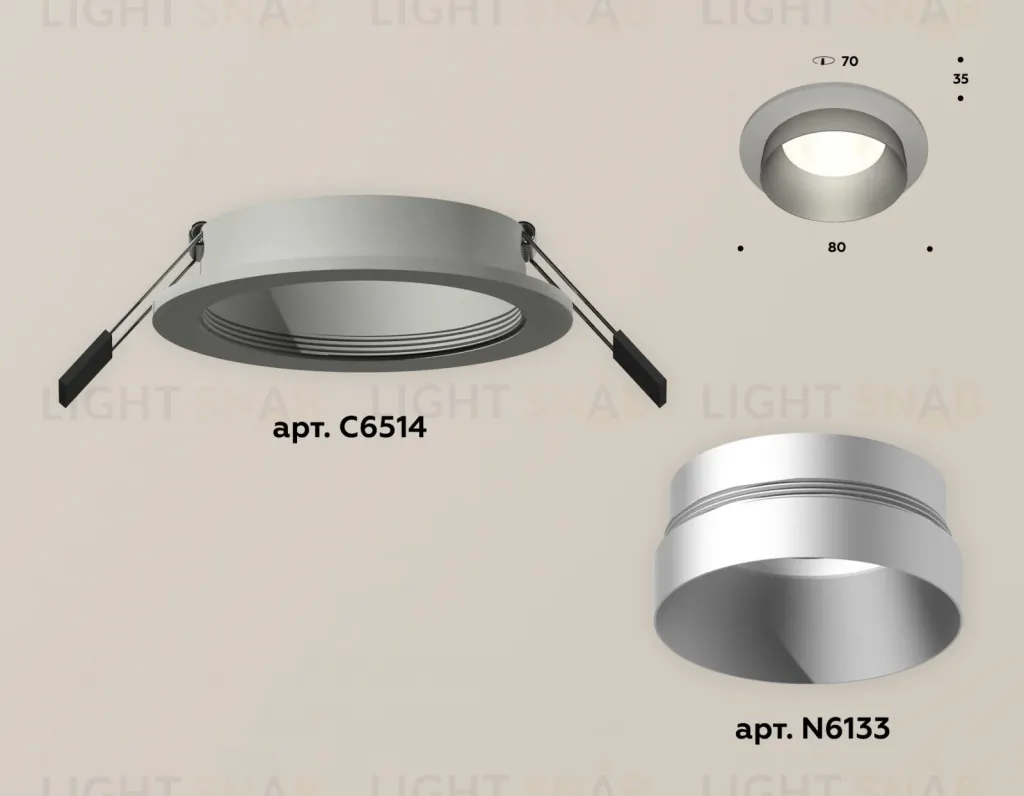 Встраиваемый светильник Ambrella Light Techno Spot XC6514023 (C6514, N6133) XC6514023