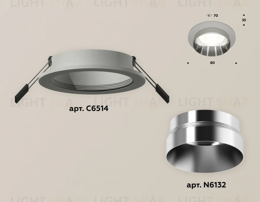 Встраиваемый светильник Ambrella Light Techno Spot XC6514022 (C6514, N6132) XC6514022