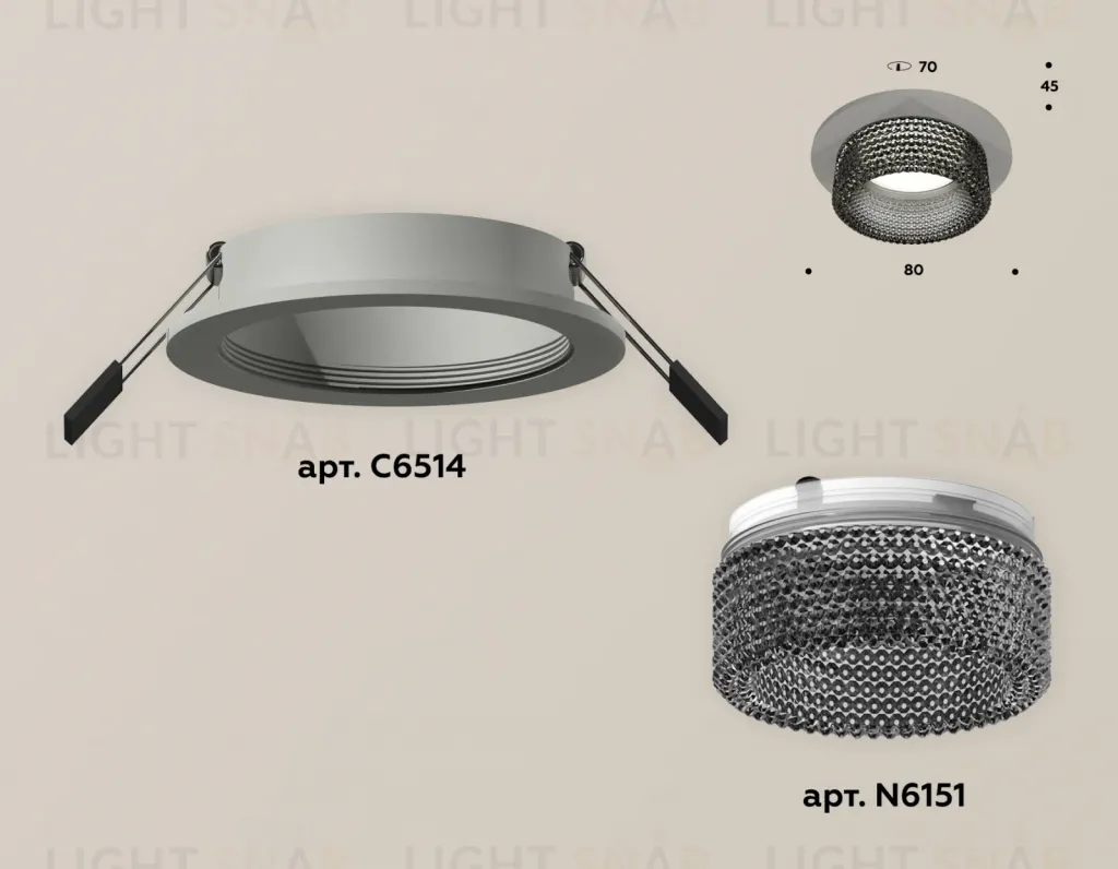 Встраиваемый светильник Ambrella Light Techno Spot XC6514041 (C6514, N6151) XC6514041