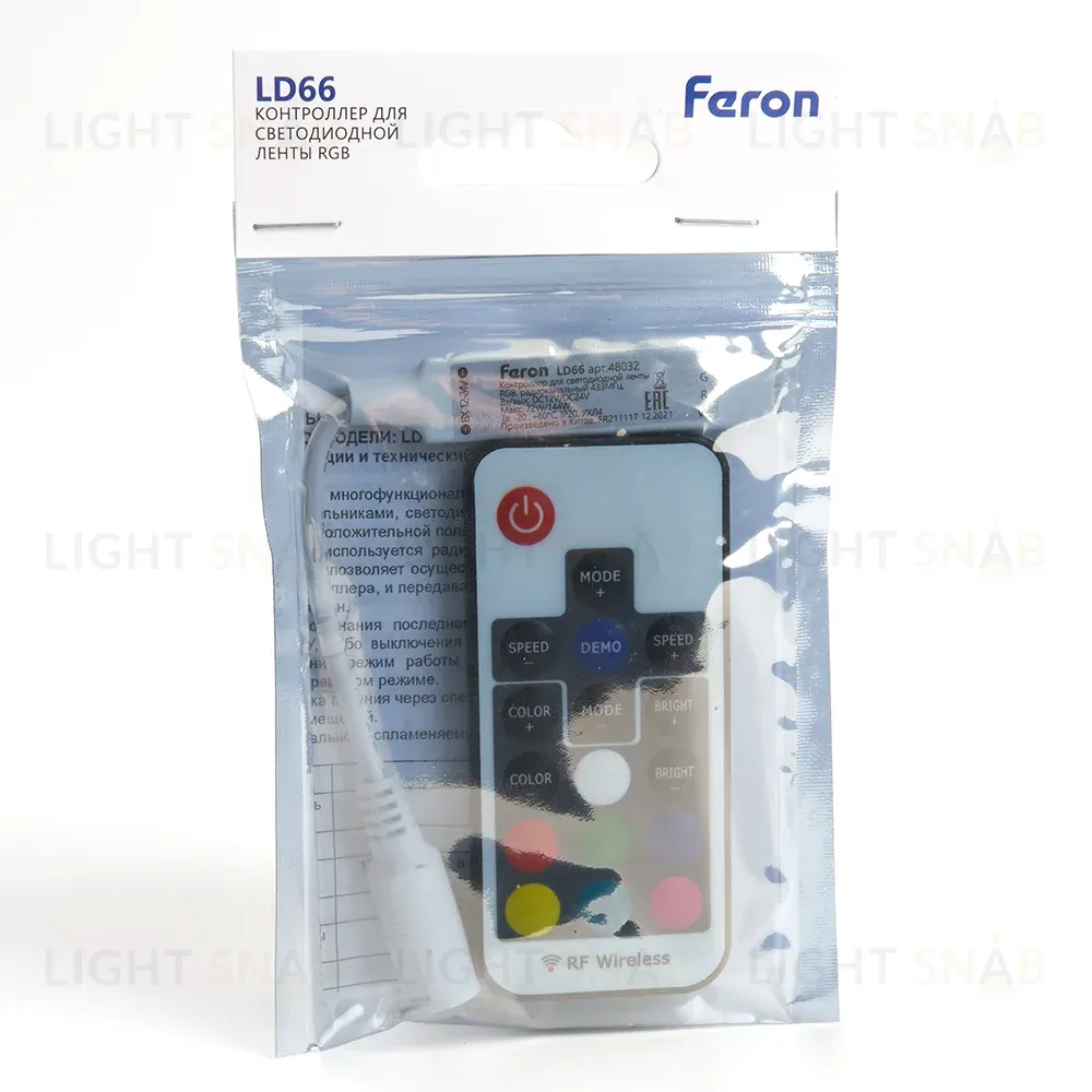 Контроллер RGB мини для светодиодной ленты Feron LD66 48032 48032