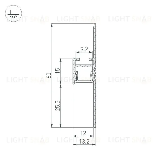Профиль Arlight ARH-PLINTUS-FANTOM-2000 WHITE 034983 034983