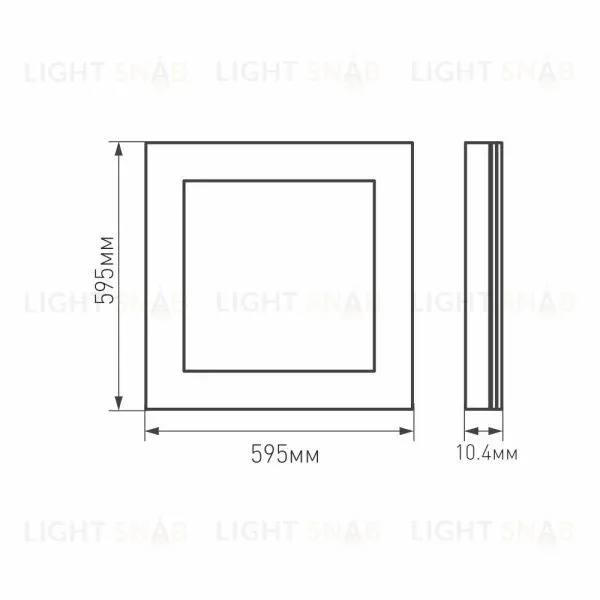 Светодиодная панель Arlight IM-S600x600-40W Day4000 023145(2) 023145(2)