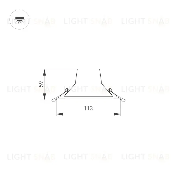 Встраиваемый светильник Arlight IM-Storm-R115-10W Day4000-MIX 032431 032431