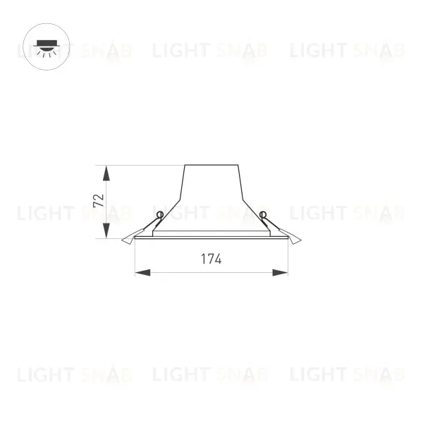 Встраиваемый светильник Arlight IM-Storm-R175-20W Day4000-MIX 032433 032433