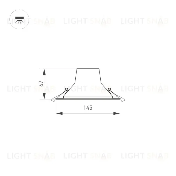 Встраиваемый светильник Arlight IM-Storm-R145-15W Day4000-MIX 032432 032432