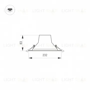 Встраиваемый светильник Arlight IM-Storm-R230-28W Day4000-MIX 032434 032434