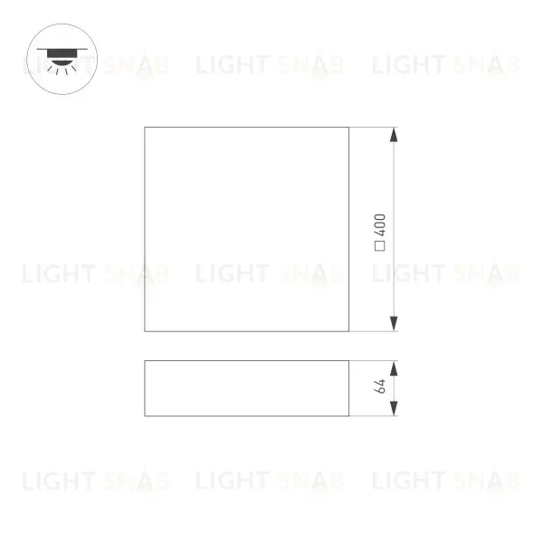 Накладной светильник Arlight SP-Quadro-S400x400-40W Day4000 034795 034795