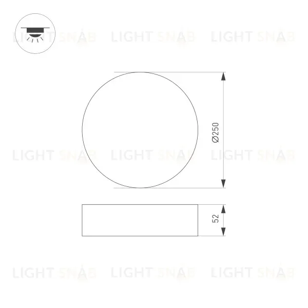 Накладной светильник Arlight SP-Rondo-R250-30W Warm3000 022906(2) 022906(2)