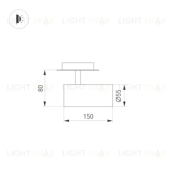 Встраиваемый спот Arlight LGD-Lumos-R55-16W Warm3000 034481 034481