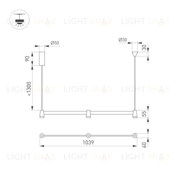 Подвесной светильник Arlight SP-Elizeo-S1000-16W Warm3000 036594 036594