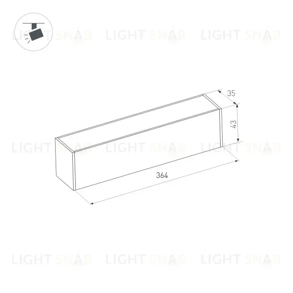 Трековый светильник Arlight Mag-Dark-45-L400-12W Warm3000 034998 034998