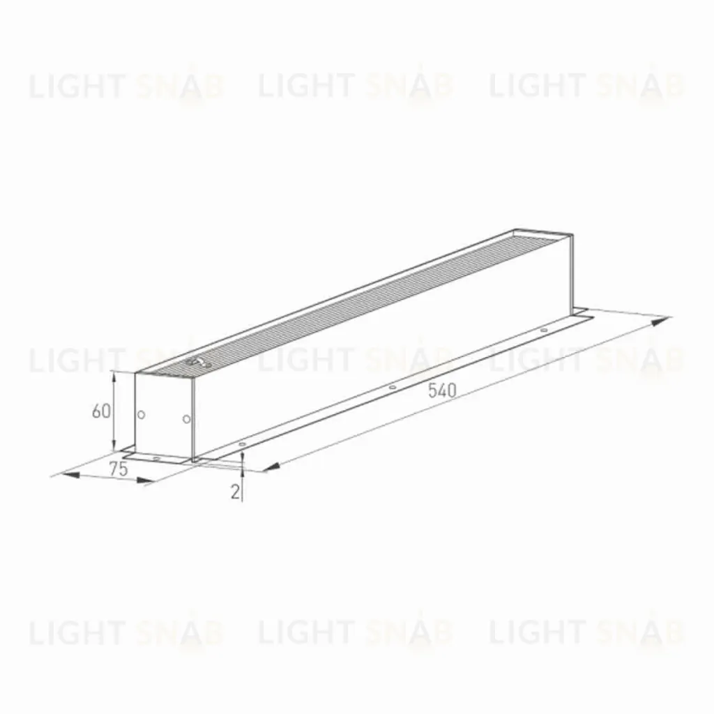 Шинопровод встраиваемый Arlight Mag-Track-4560-F-540 026895(1) 026895(1)
