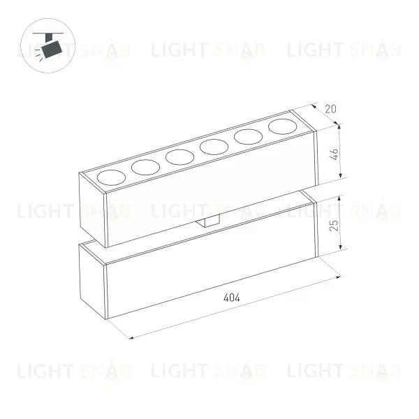 Трековый светильник Arlight Mag-Dots-FOLD-25-S400-12W Warm3000 034219 034219