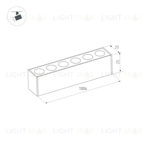 Трековый светильник Arlight Mag-Dots-25-L1000-30W Day4000 034208 034208