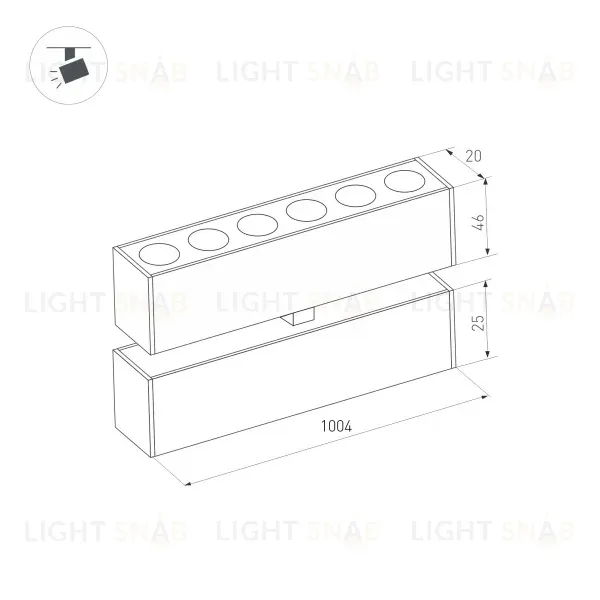 Трековый светильник Arlight Mag-Dots-Fold-25-S1004-30W Warm3000 034232 034232