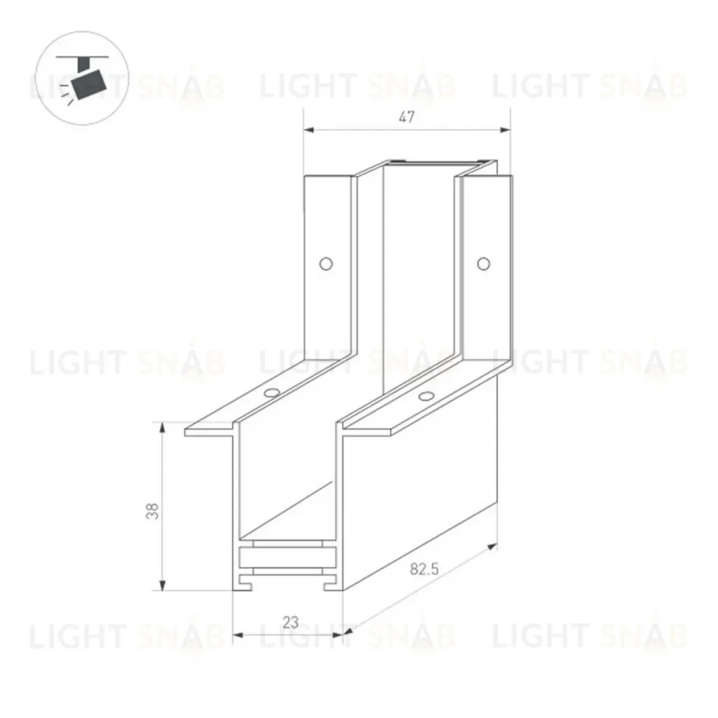 Коннектор угловой внутренний Arlight Mag-Con-2538-F-L90-INT 034230 034230