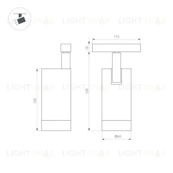 Трековый светильник Arlight Mag-Orient-Spot-R45-12W Day4000 033623 033623